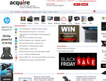 Tablet Screenshot of acquire.co.nz